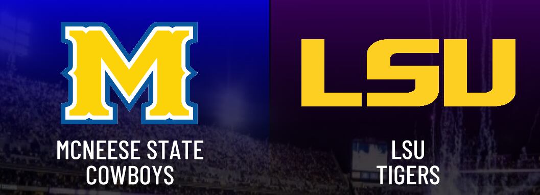 McNeese Cowboys Football Team to Face No. 11 LSU Tigers
