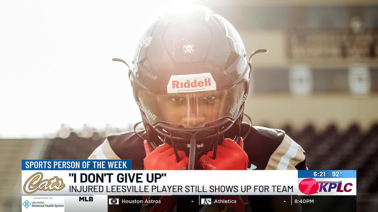 Leesville Senior Wide Receiver Kaiden Caillier Recovers From In-Game Injury