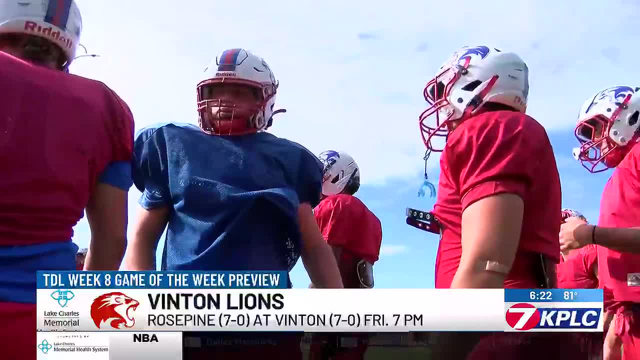 Undefeated Vinton Lions Prepare to Face Rosepine in Week 8 Matchup