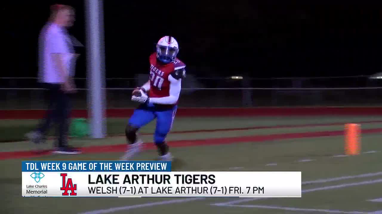 Lake Arthur Tigers Set to Face Welsh Greyhounds in TDL Week 9 Game of the Week