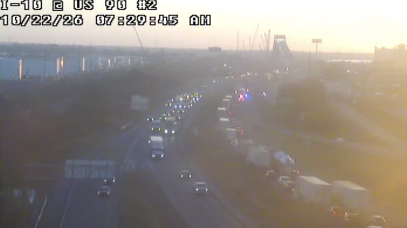 Vehicle accident causing traffic on I-10E near Westlake exit