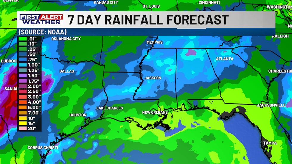 Rain totals are on the rise thanks to a cold front