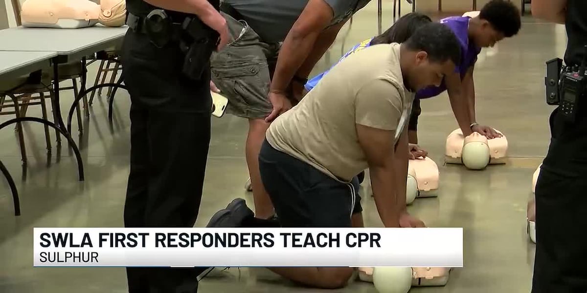 SWLA first responders teach CPR to help save lives