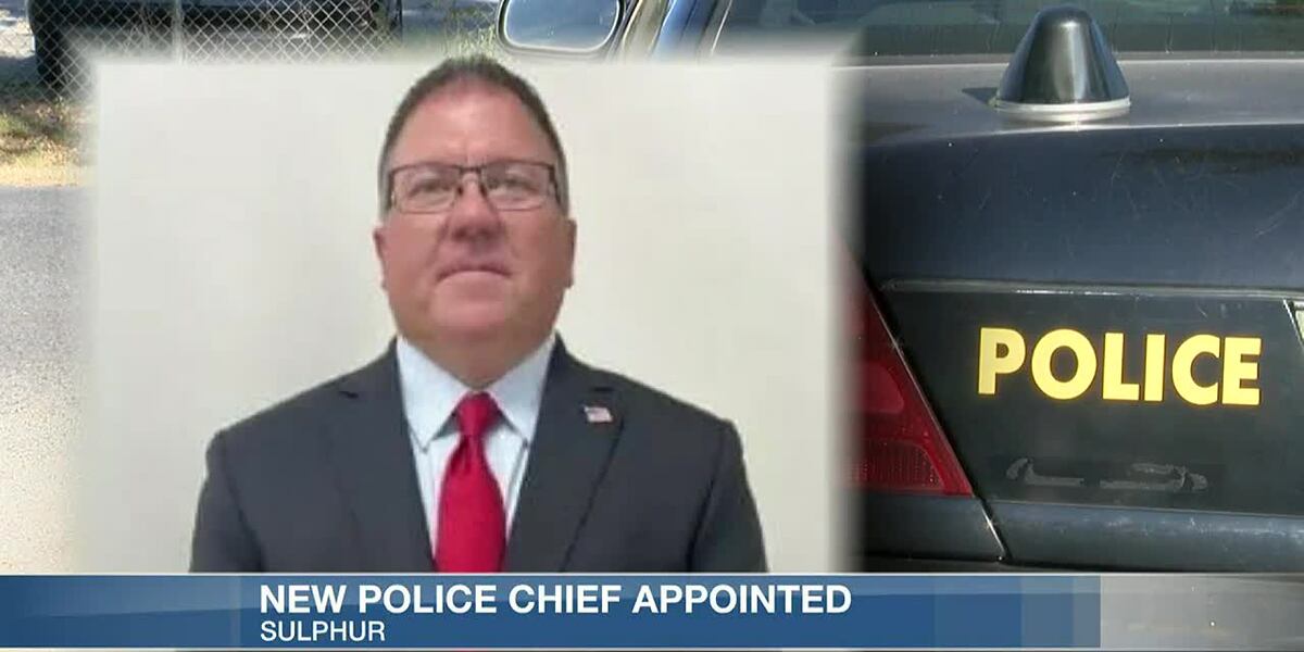 Taylor Ledoux Newly appointed Sulphur Chief of Police takes office