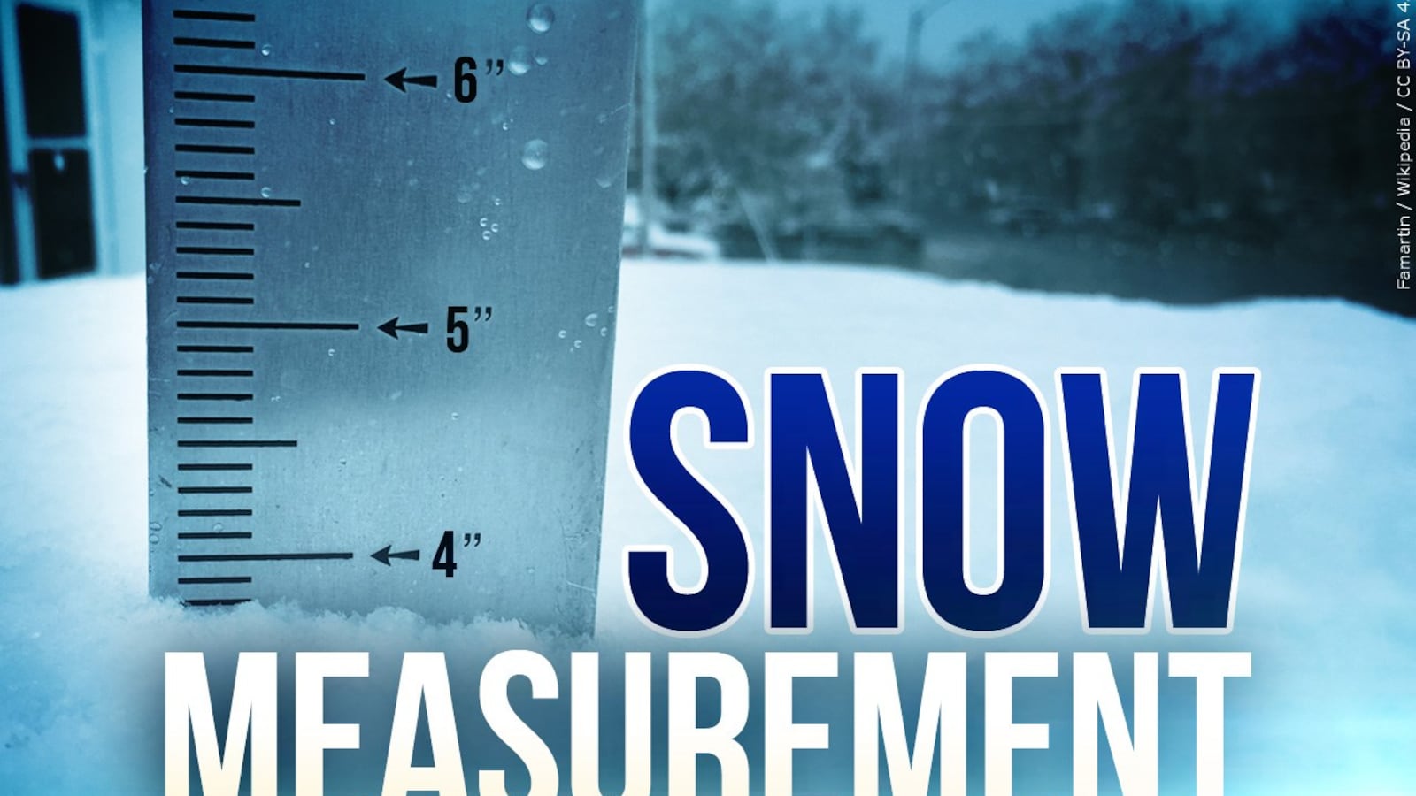 How to accurately measure snow