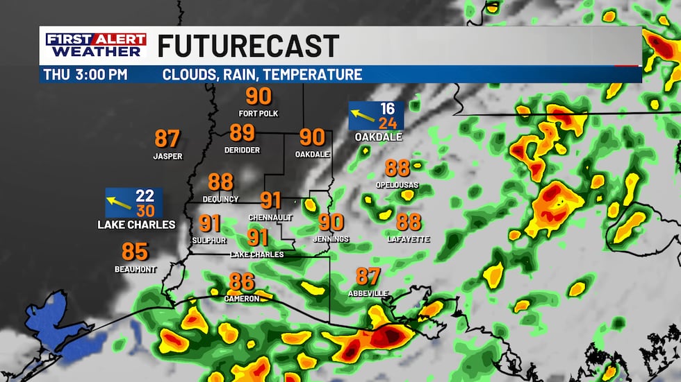 Tropical Storm Bertha brings scattered rain chances into Thursday