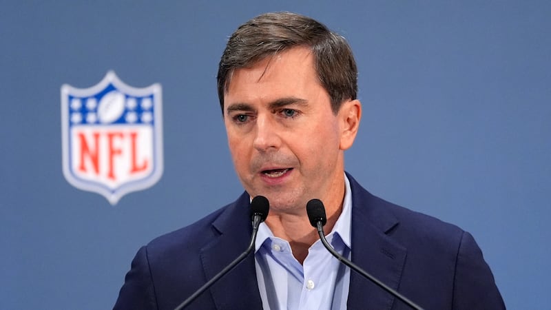 NFL executive vice president Peter O'Reilly discusses increased security for Sunday's...