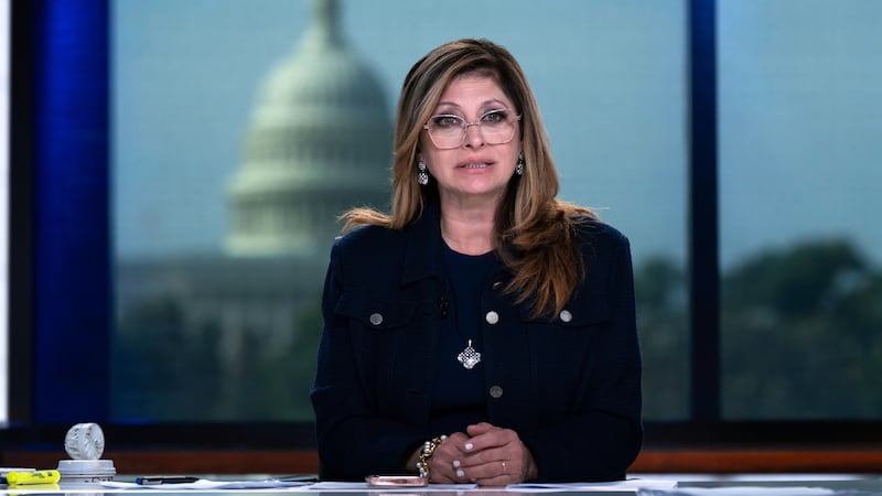 FILE - FOX Business Network's Mornings with Maria show anchor Maria Bartiromo, speaks during...