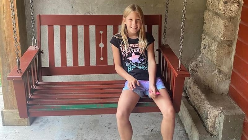 Nine-year-old Savannah Grahl is recovering after being crushed under a 1,000 pound bale of hay.
