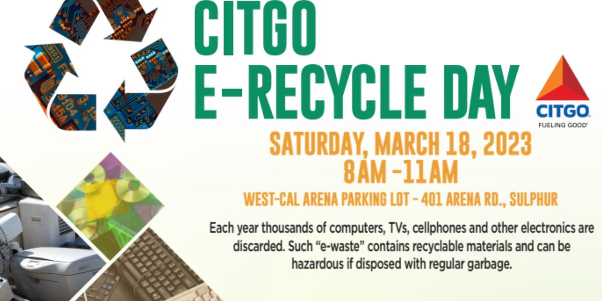 E Recycle Events CITGO to host annual E-recycle day