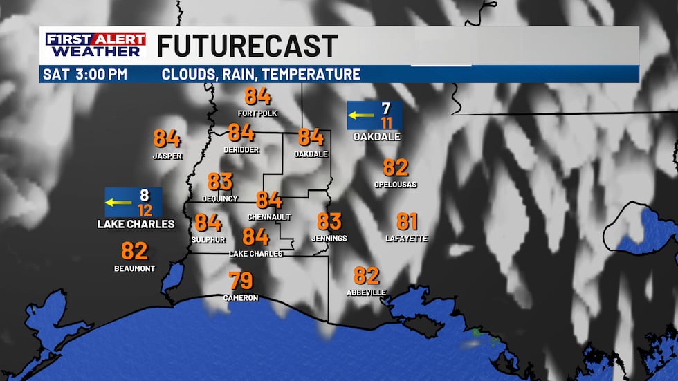 Few clouds mix with sunshine for our Saturday afternoon