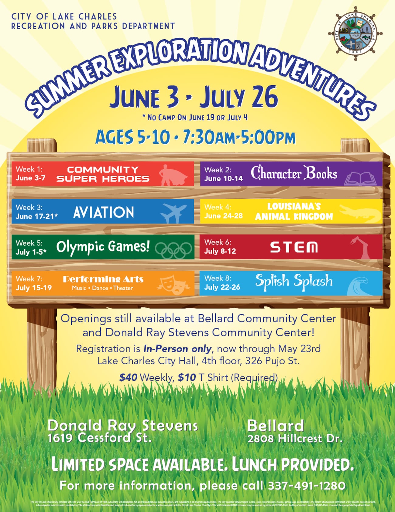 City Of Lake Charles Hosts A Full Lineup Of Summer Fun For Kids And city-of-lake-charles-hosts-a-full-lineup-of-summer-fun-for-kids-and