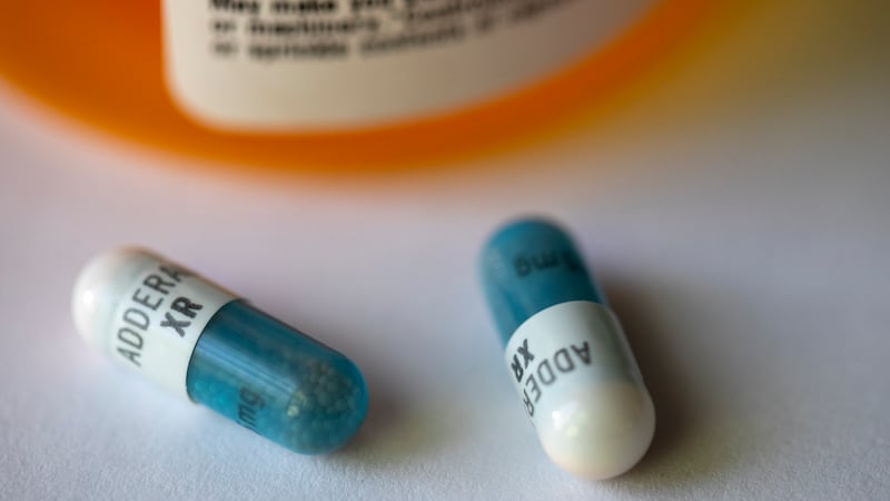 FILE - Adderall XR capsules are displayed on Friday, Feb. 24, 2023. The founder and CEO of a...