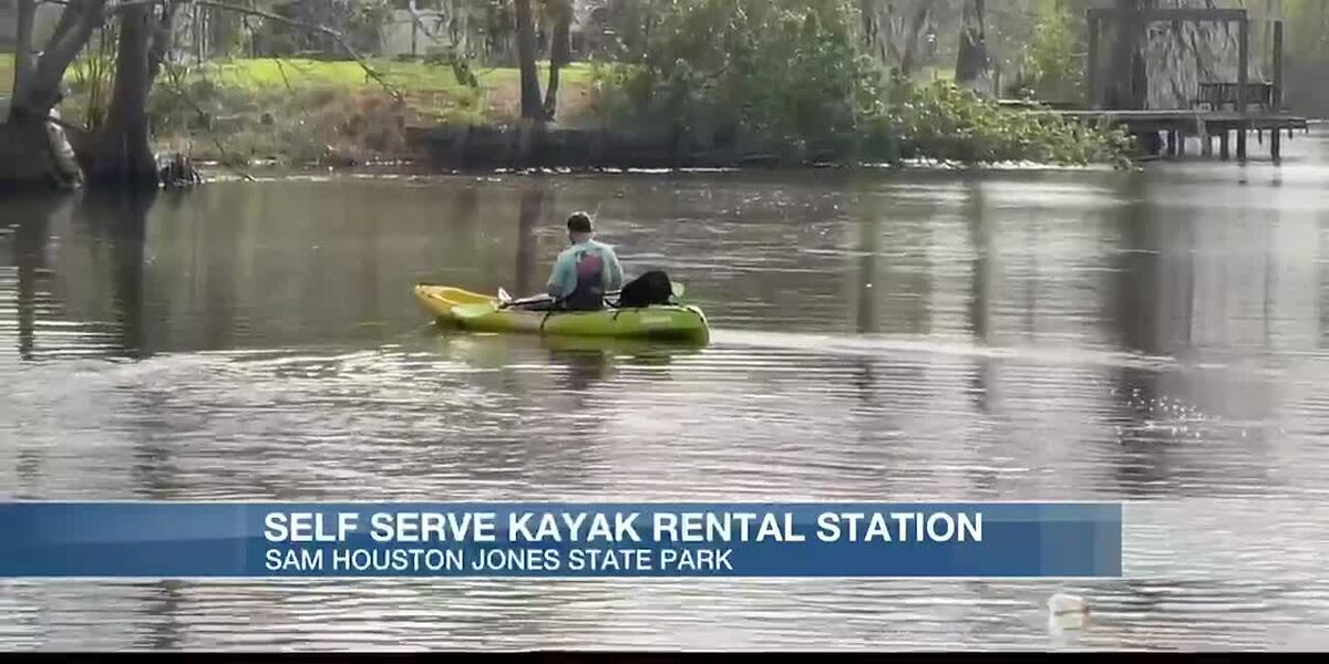 Self service Kayak Rental Station Comes To Sam Houston Jones State Park Self service kayak rental station comes to sam houston jones state park