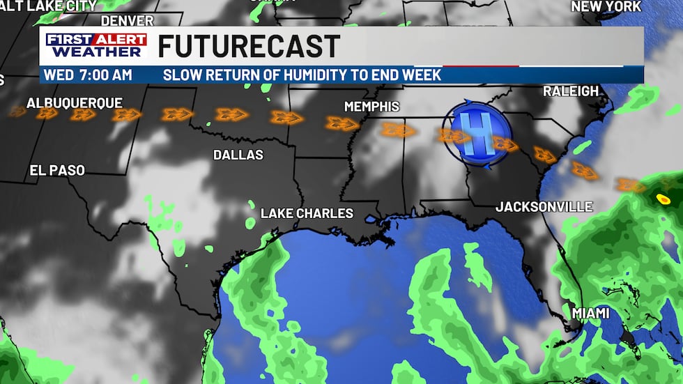 Sunshine and a few clouds stick around to start the work week