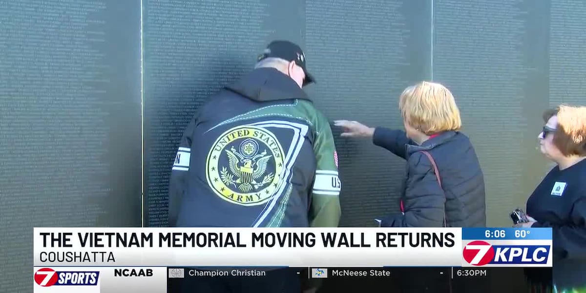 Vietnam Memorial Moving Wall to be displayed at Coushatta Moving Vietnam Wall Schedule 2027