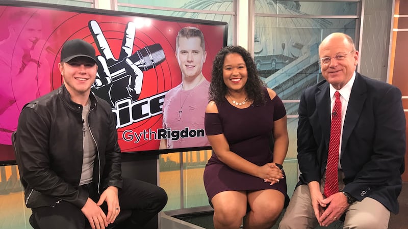 Voice contestant Gyth Rigdon talks to 7News Sunrise