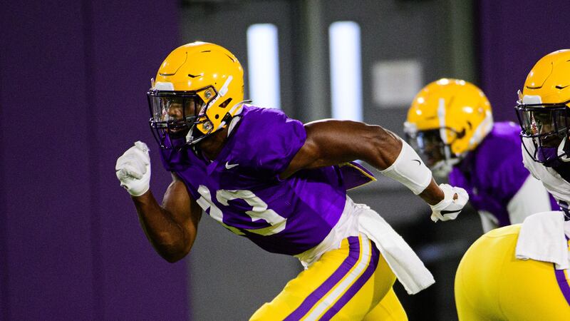 LSU was in full pads for indoor and outdoor practice on Tuesday, September 1.