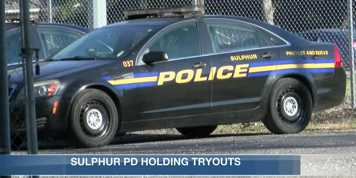 Taylor Ledoux Sulphur Police Department holds open tryouts amid national officer shortage