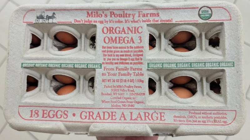 A recall of “Milo’s Poultry Farms” or “Tony’s Fresh Market" eggs has been announced as...