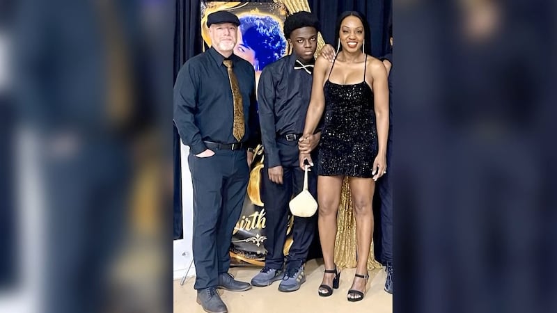 Jeremiah (left) and Felicia Sams are pictured with their son, Will, who is on the autism...