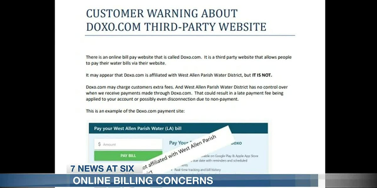 Online billing concerns