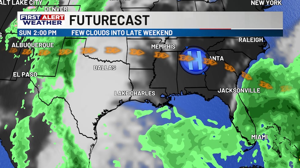 Humidity slowly returns for the weekend