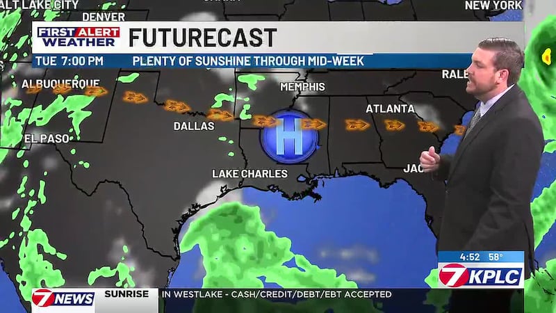Sunshine and cooler temperatures remain this week