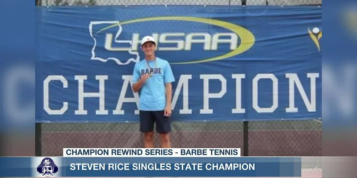 Champion Rewind Series - Barbe Tennis’s Steven Rice