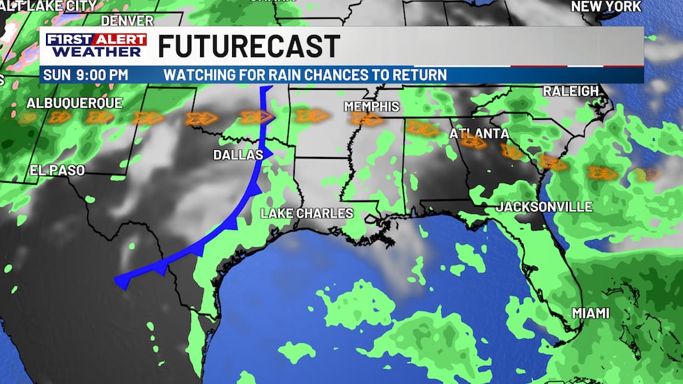 Cold front arrives late in the work week