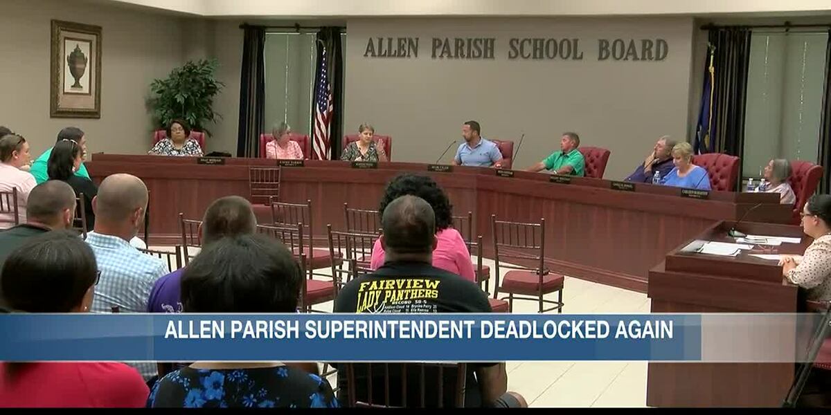 Allen Parish School Board deadlocks for 7th time on superintendent vote