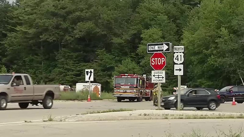 Traffic is diverted from US Highway 41 to County Hwy SS near Pensaukee