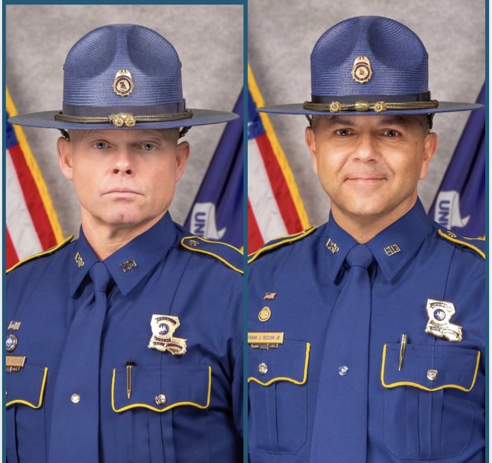 Colonel Robert Hodges and Lt. Col. Frank Besson