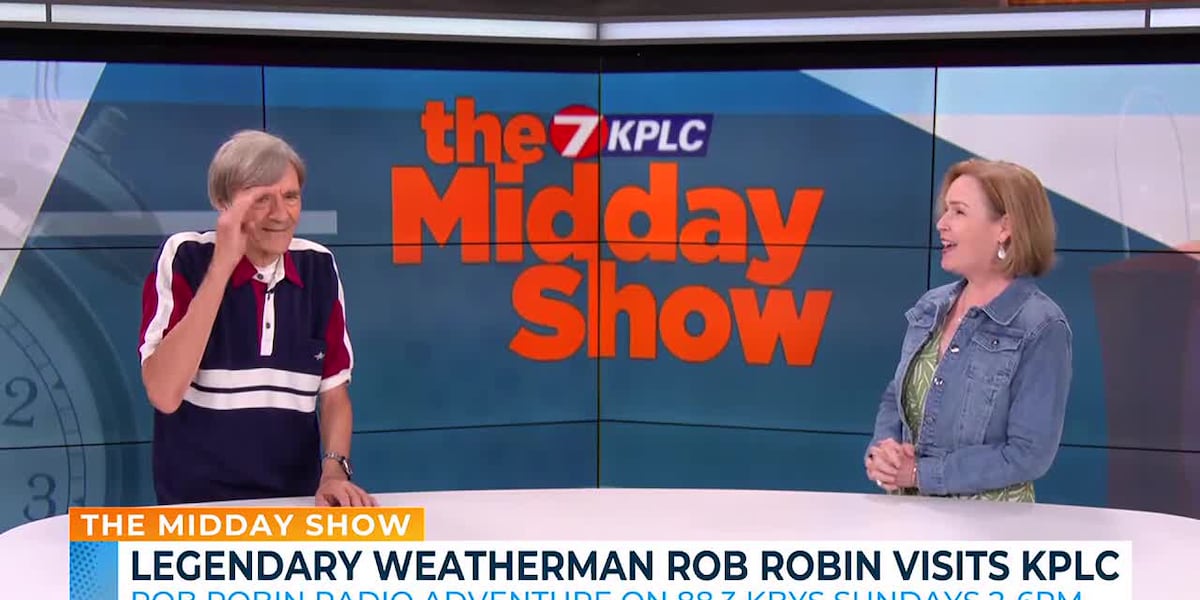 Rob Robnir Legendary weatherman Rob Robin visits KPLC studio