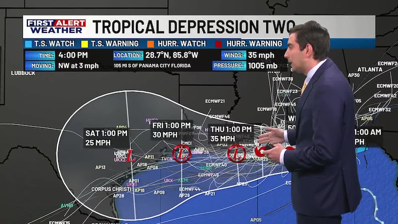We continue to track Tropical Depression Two, but high heat this week looks like the bigger...