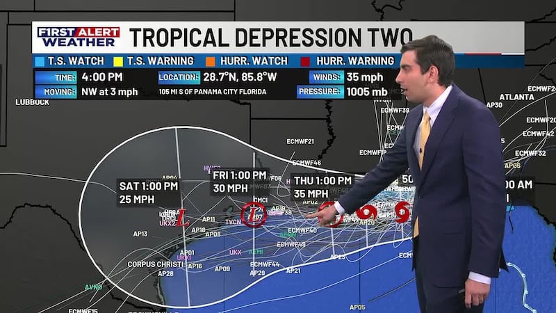 We're tracking both high heat and Tropical Depression Two, with the heat remaining the bigger...