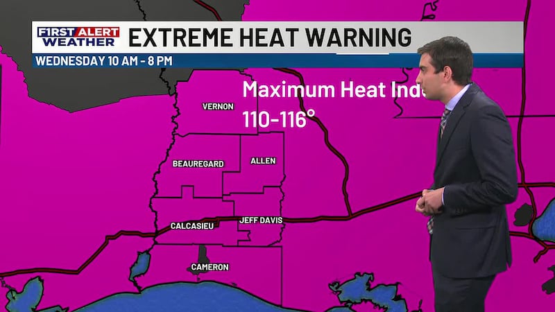 Tracking dangerous heat on the way Wednesday as well as Tropical Storm Bertha.