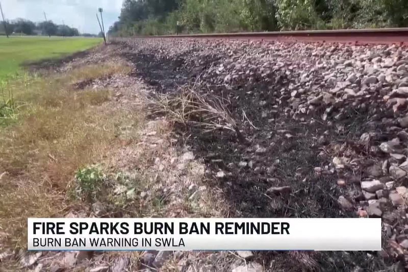A burn ban is in effect throughout the five-parish area of Southwest Louisiana, and fire...
