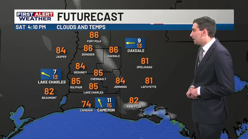 A nice weekend is ahead though the lack of rain will keep the drought going into next week.
