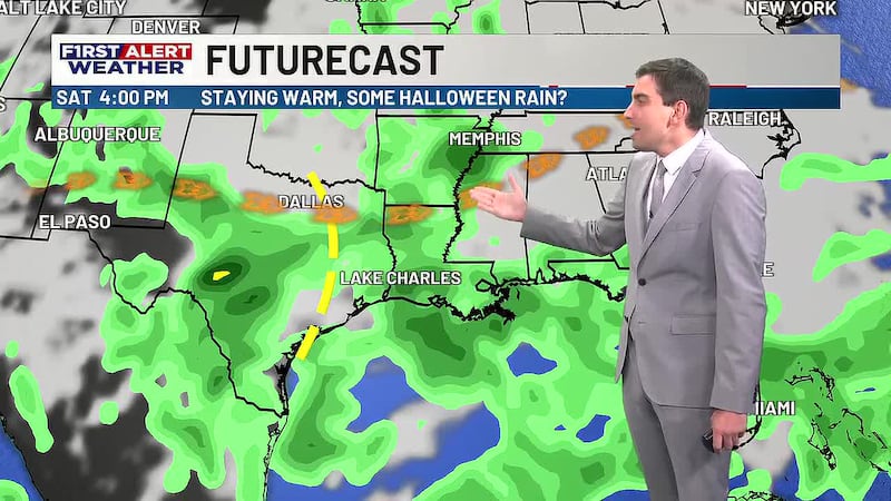 A quiet start to the week is ahead as we watch Halloween for the next chance of rain.